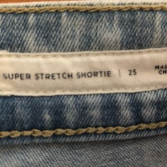 Pacsun Juniors‎ Distressed Super Stretch Shortie Jean Short - Picture 7 of 9